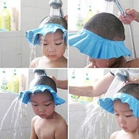 Adjustable Safe Soft Bathing Baby Shower Cap Wash Hair for Children Baby Eye Ear Protector (Multi Color) 